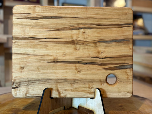 Cutting board | Serving tray | Farm house style with thumb hole 10.25"x13.5"