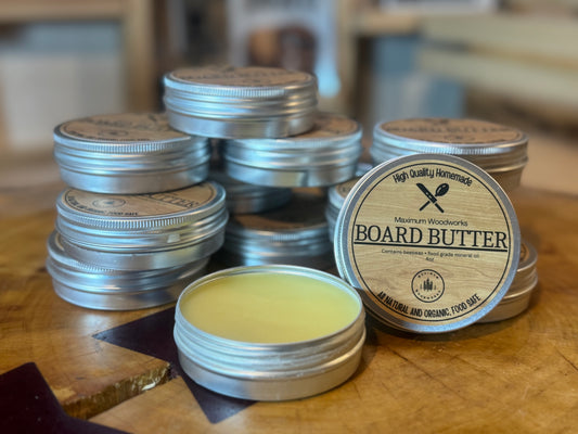 Board butter for cutting boards and serving trays