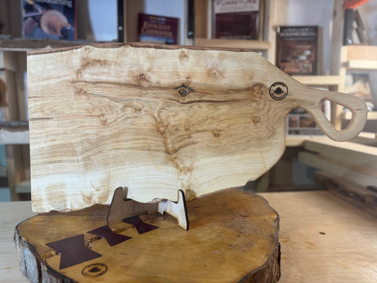 Oak Live edge Charcuterie Board 31"x12"