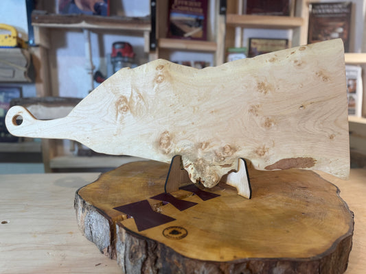 Live edge oak charcuterie board 30.5"x10"