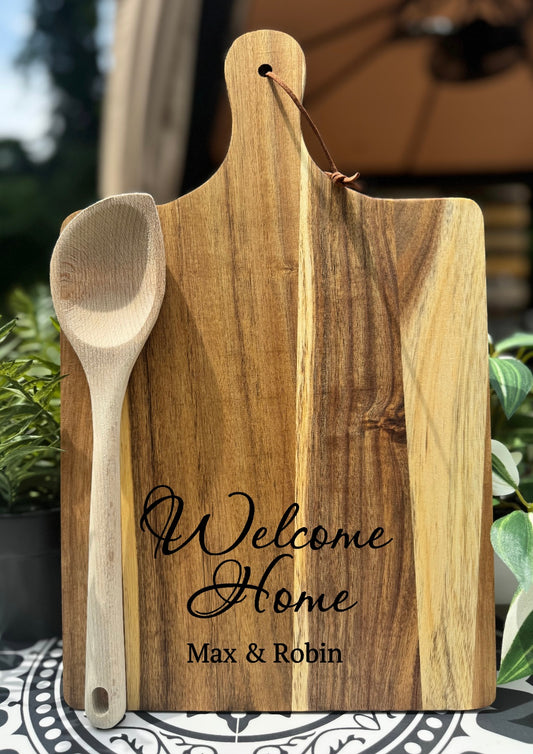 "Welcome Home" Cutting Board