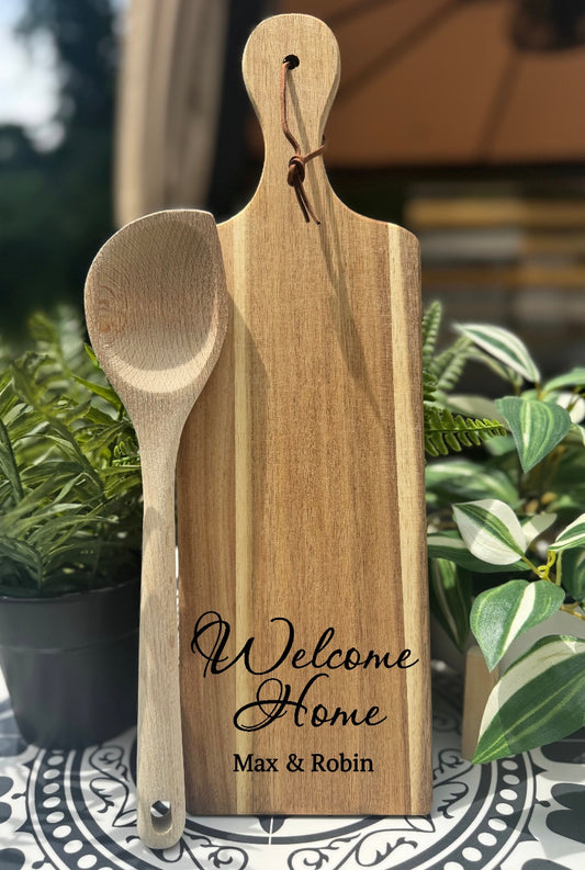 "Welcome Home" Cutting Board